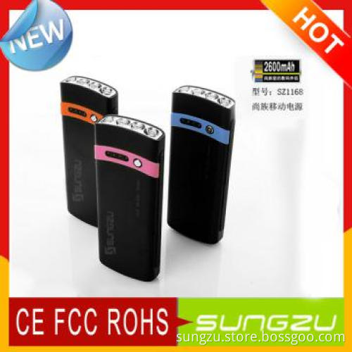 Emergency Factory Product 2600mah Power Bank For IPhone